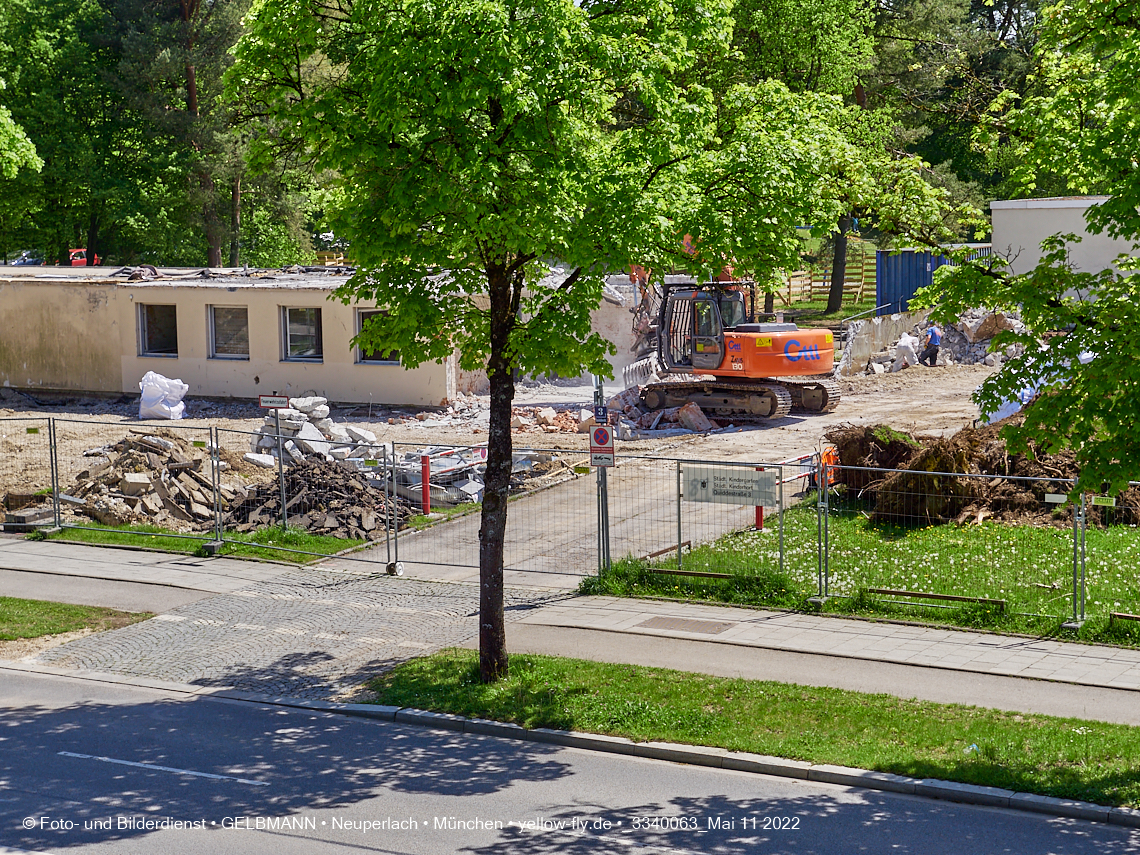 11.05.2022 - Baustelle am Haus für Kinder in Neuperlach